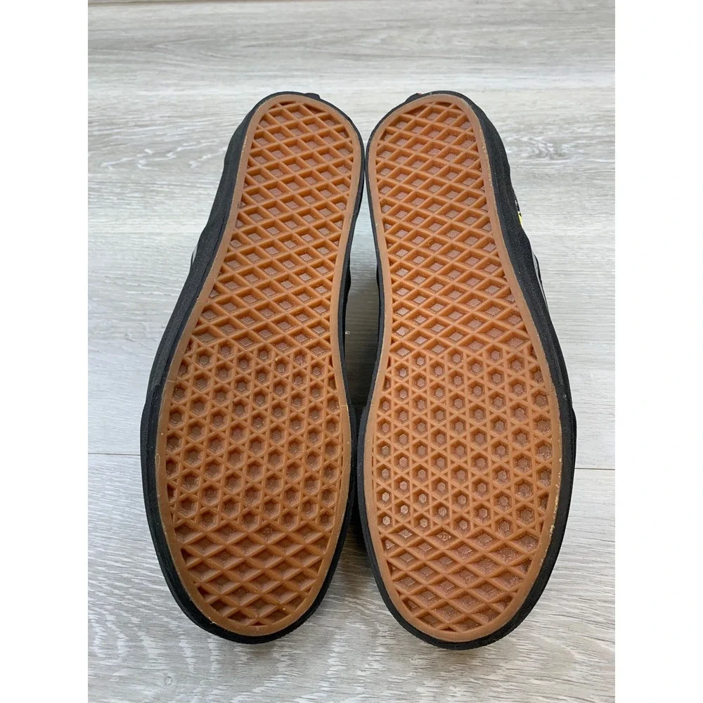 Vans Customs Men's Slip On Hawaiian Tropical Palm Tree 8.5 Classic Shoes